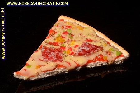 Pizza, punt, Salami en Kaas- dummy (11x9 cm)