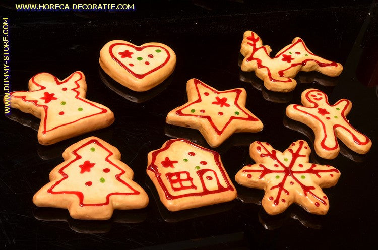 FeestKoekjes, assorti, 8 stuks stuks, lxhxb: 7x1x7 cm