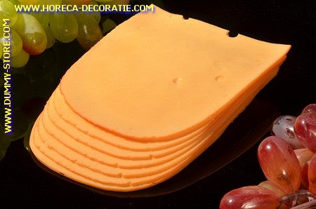 Gouda, 7 plakken kaas - dummy 18x11,5x1,5 cm dummy - imitatie