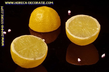 Citroen, 3 halve stukken - 40x35 mm - Fruitdummy- imitatie - dummy