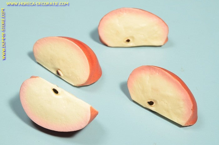 Appel, 4x kwart (decoratie) dummy - namaak