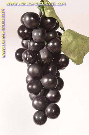 Druiven, tros, BLAUW , Lengte 27 cm, breedte 9 cm  dummy - imitatie