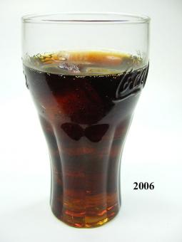 Glas Cola met ijs (echt glas) 7.5x14.5 cm dummy