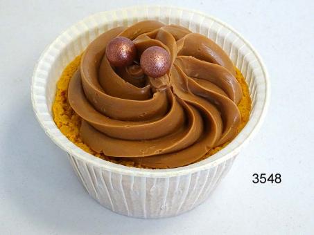 Cupcake Dummy BRUIN, 7x7x7 cm