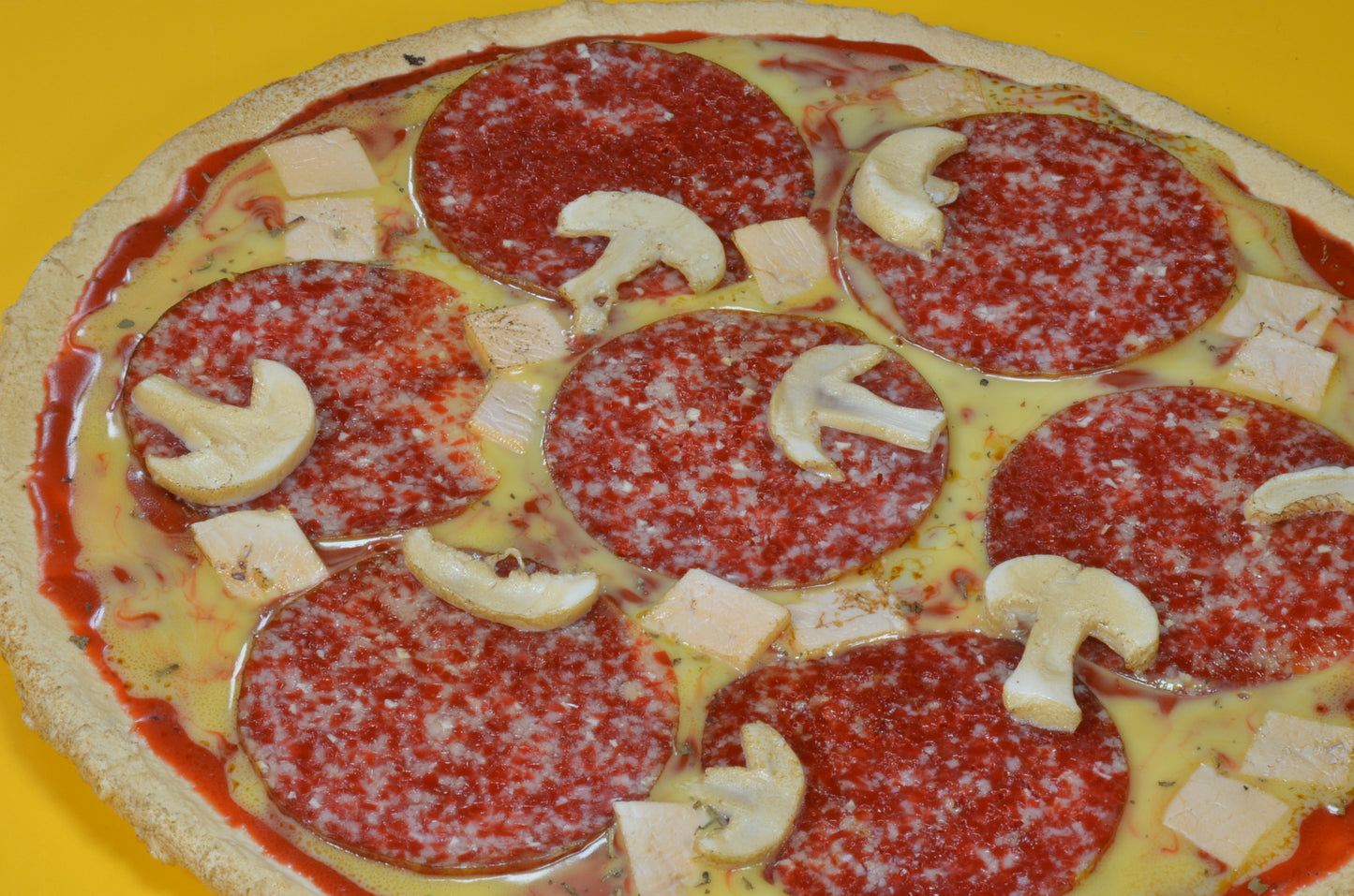 Pizza Salami dummy - namaak - 25 cm handwerk