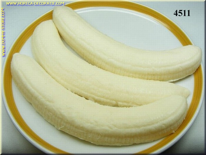 Bananen, gepeld, 3 stuks - dummy 17x4 cm