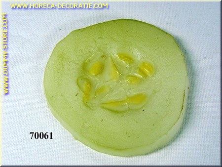 Komkommer, plakje zonder schil 4,5x0,1 cm- dummy