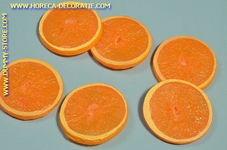 Sinaasappel schijven 6 stuks - Ø 60 mm - Fruitdummy