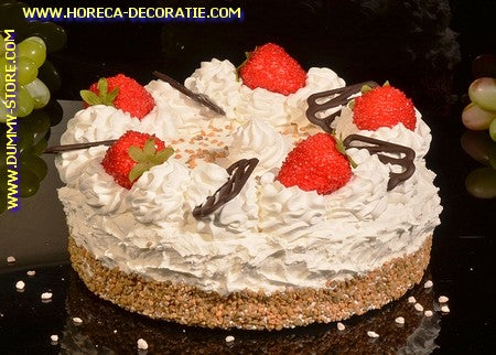 Aardbei Slagroom taart (namaak) Ø 23 cm dummy