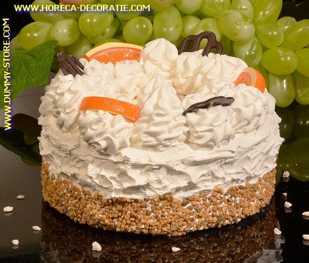 Sinaasappel Slagroom taart (namaak) Ø 14 cm dummy