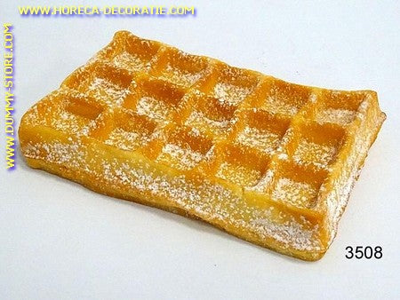 Belgische Wafel gesuikerd  (B) - 15x9x3 cm namaak - dummy