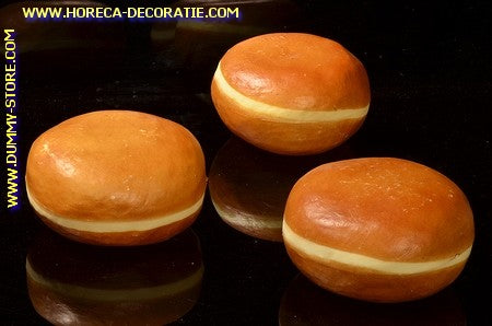 Koffiebroodjes, 3 stuks - Ø 85 mm - brooddummy namaak dummy imitatie