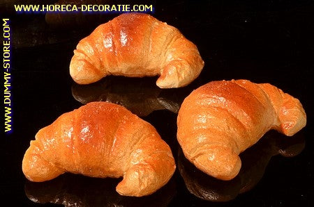 Croissant, 3 stuks - 120 x 80 mm - brooddummy