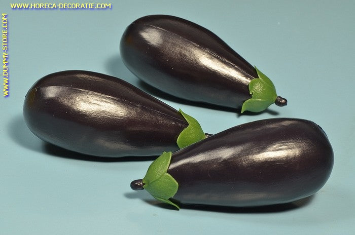 Aubergines, 3 stuks (namaak) 80x135 mm dummy - namaak