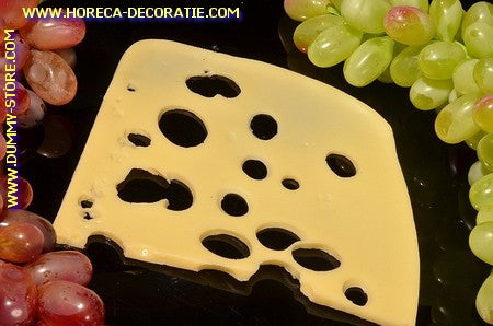 Emmenthaler plak kaas 16x14x0,5 cm  - namaak - dummy - imitatie